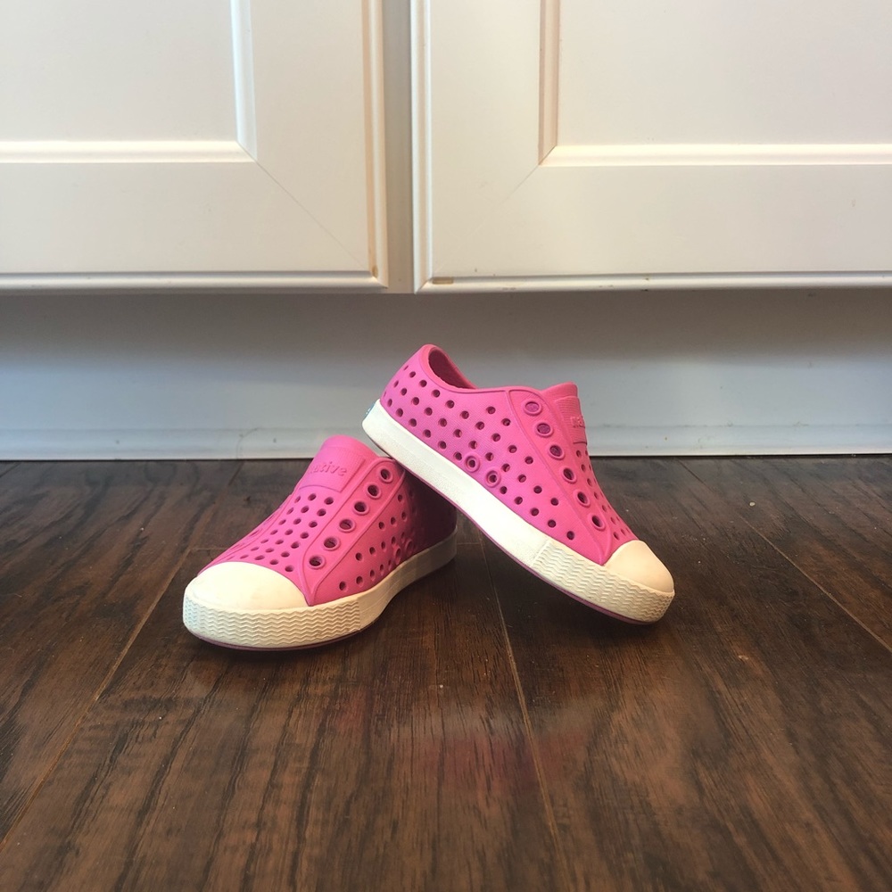 Pink Native Shoes, size 5